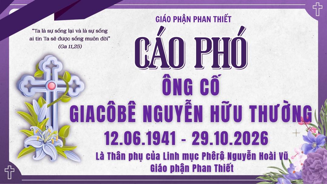 Cáo phó ÔNG CỐ GIACÔBÊ NGUYỄN HỮU THƯỜNG
