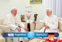 Hai Giáo Hoàng với trận thi đấu chung kết World Cup 2014