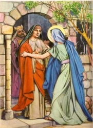 Đức Maria thăm viếng bà Ê-li-sa-bét.