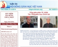 Tuần tin Hội đồng Giám mục Việt Nam số 19/2014