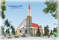 Làm phép diện tích xây dựng nhà thờ giáo họ Tân Hiệp, giáo xứ Hiệp An