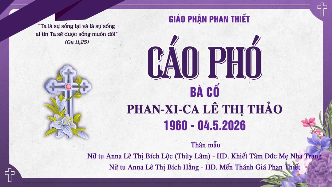 Cáo phó Bà cố Phan-xi-ca Lê Thị Thảo