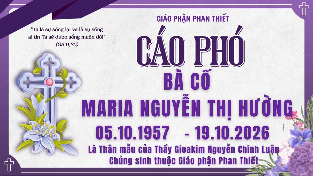 Cáo phó BÀ CỐ MARIA NGUYỄN THỊ HƯỜNG