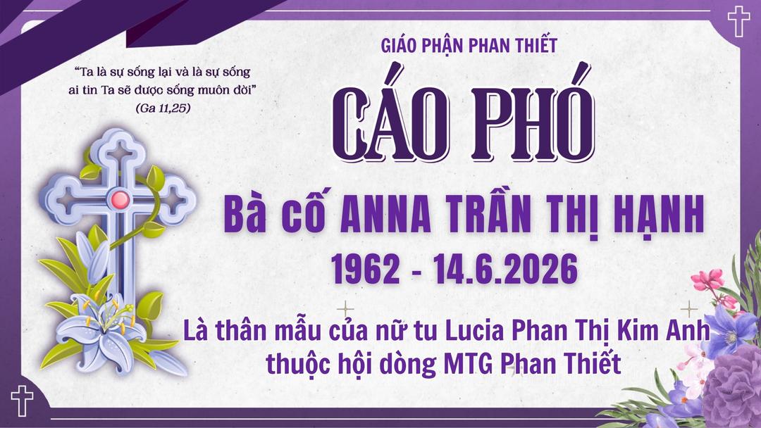 Cáo phó Bà cố Anna Trần Thị Hạnh