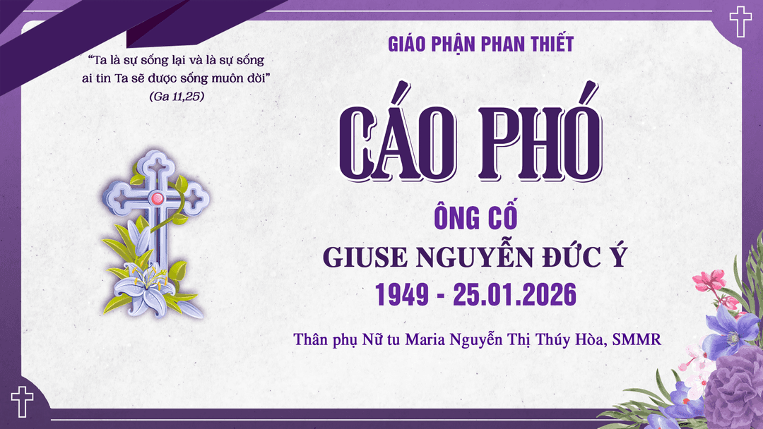Cáo Phó Ông Cố Giuse Nguyễn Đức Ý