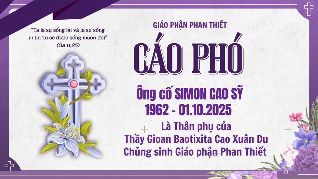 Cáo phó -  Ông cố Simon Cao Sỹ