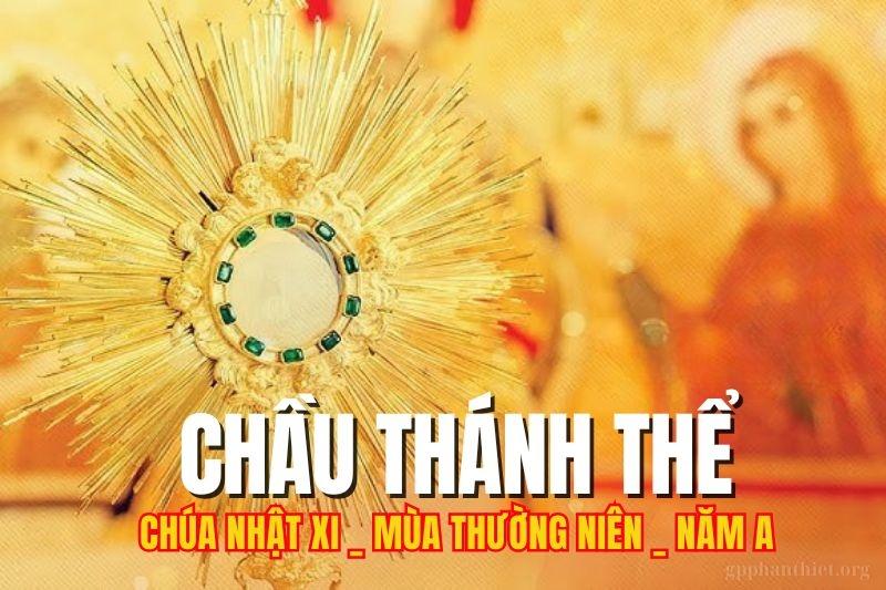 Chầu Thánh Thể – Chúa Nhật 11 Thường Niên, năm A