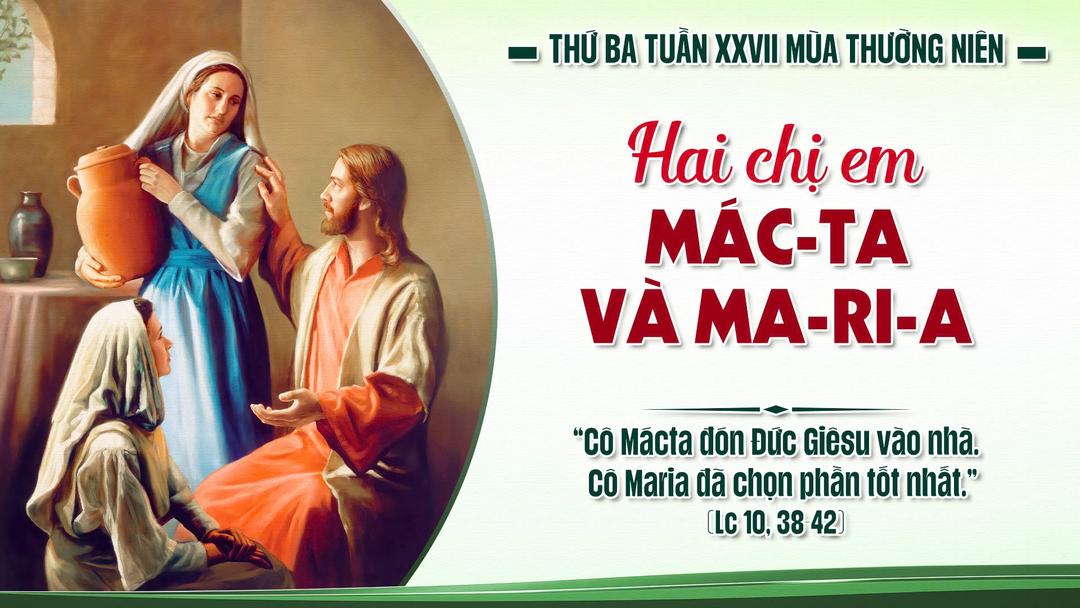 THỨ BA TUẦN XXVII THƯỜNG NIÊN  NĂM A