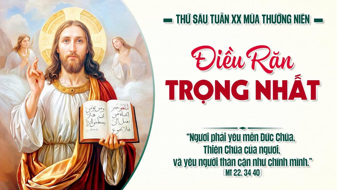 THỨ SÁU TUẦN XX THƯỜNG NIÊN NĂM A