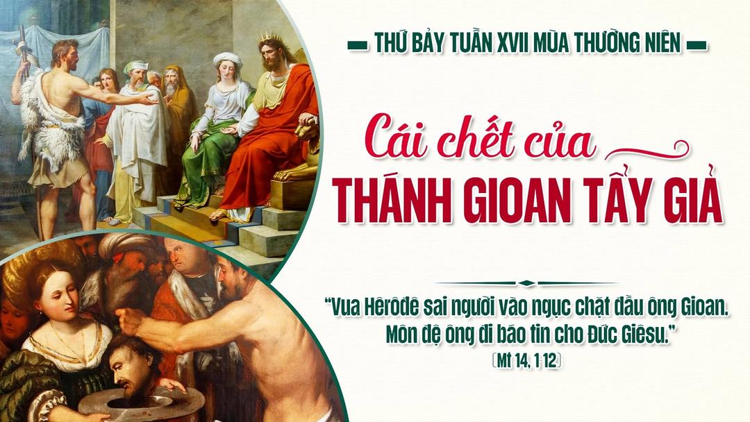 THỨ BẢY TUẦN XVII THƯỜNG NIÊN NĂM A