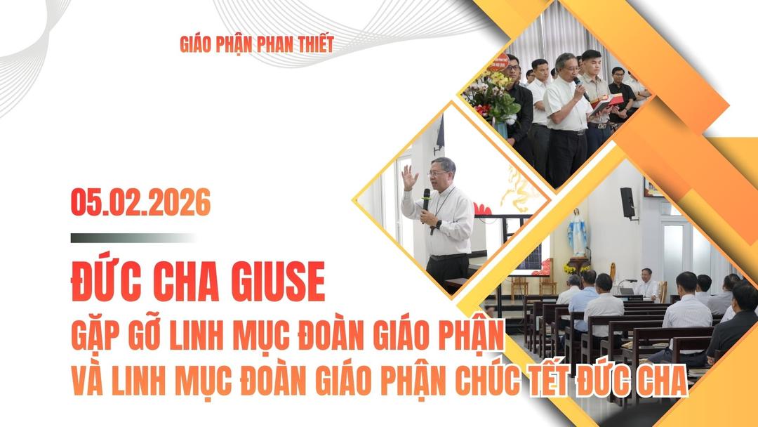 Đức Cha Giuse Gặp Gỡ Linh Mục Đoàn Giáo Phận  và Linh Mục Đoàn Giáo Phận Chúc Tết Đức Cha.