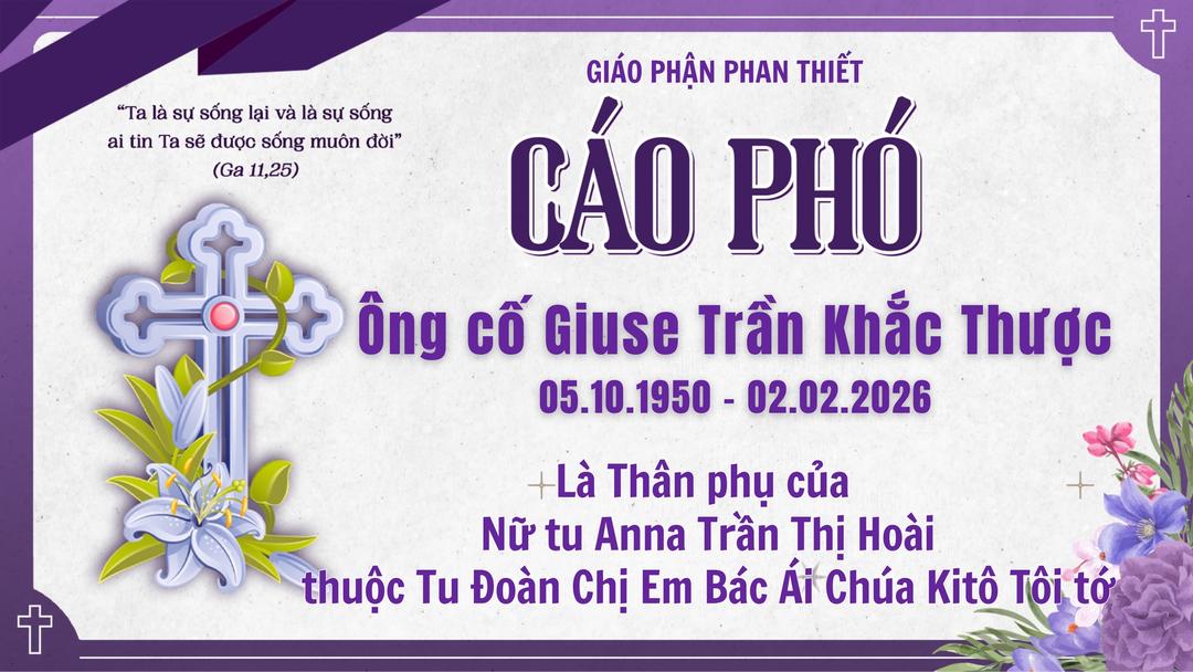 Cáo phó Ông cố Giuse Trần Khắc Thược