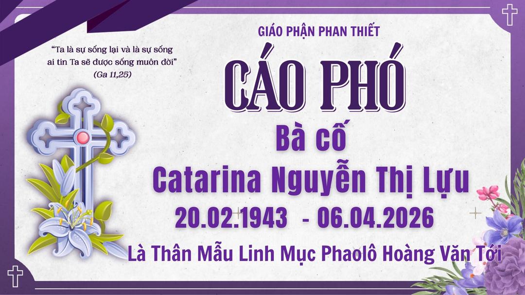 Cáo phó Bà cố Catarina Nguyễn Thị Lựu