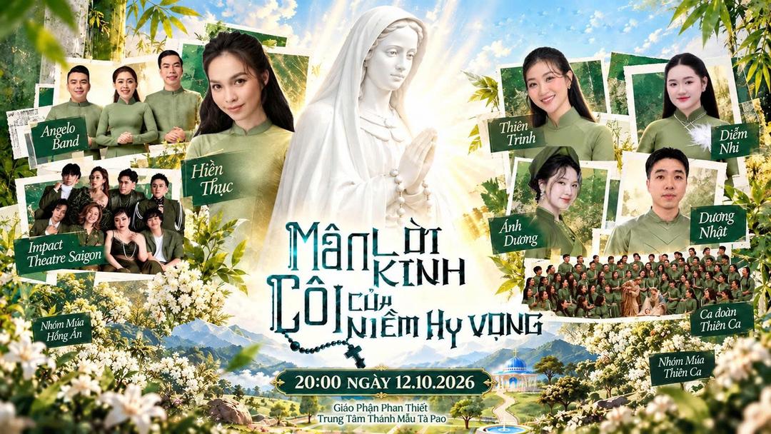 chương trình diễn nguyện : Mân Côi - Lời Kinh Của Niềm Hy Vọng - 12/10/2026 tại Trung Tâm Thánh Mẫu Tàpao